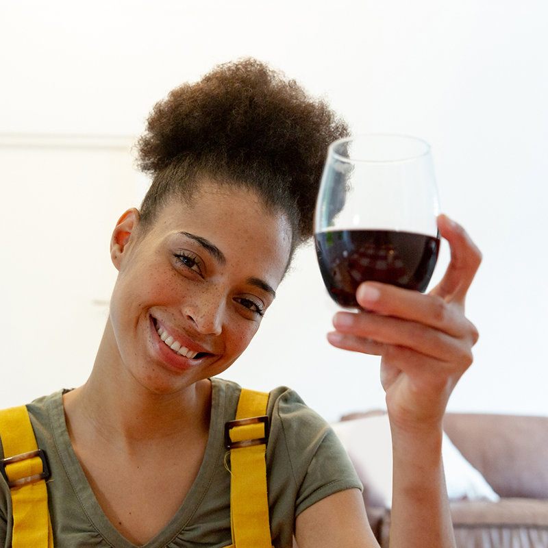 Theral 14oz. Handmade Wine Glass Set