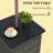 Square Outdoor End Table,Wicker Side Table With Umbrella Hole-719583863