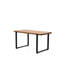 Table basse rustique en bois massif, 101,6 cm x 54,1 cm, couleur noyer, pour salon, 99 cm de longueur, finition
