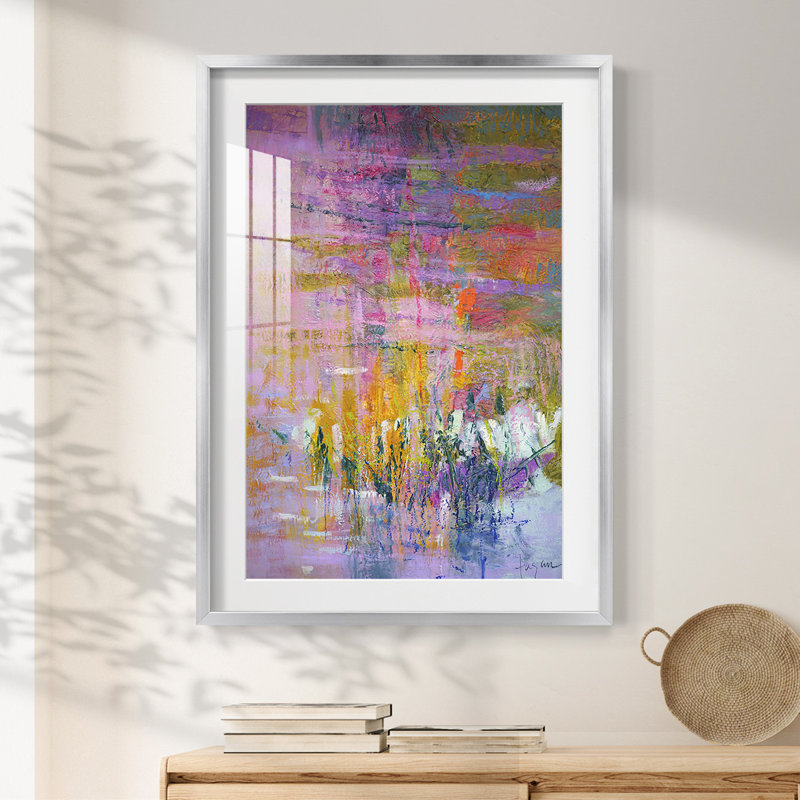 Crépuscule au repos - impression encadrée, H 25,5 po x l 17,5 po, Argent argent
