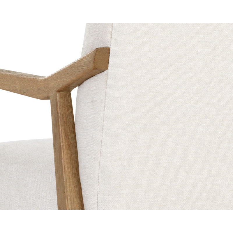 Collin Swivel Office Chair, Heather Ivory Tweed