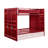Cargo Red Finish / Bunk Bed