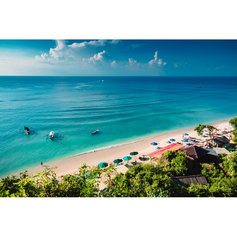 Tropical Beach by Nuture - Wrapped Canvas Print, 81cm H x 122cm W
