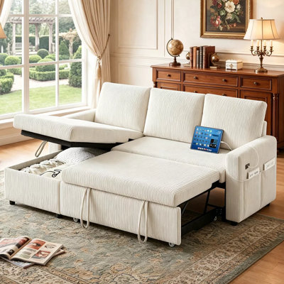 65.4" Mid-Century Modern Loveseat Sofa