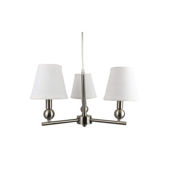 Ariel 3 - Light Stainless Steel Chandelier