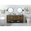 Ensemble de meuble-lavabo double 72 po Bonsai-73359978