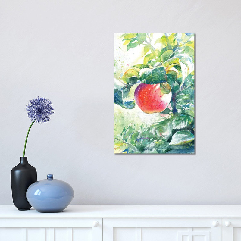 The Apple 1 Piece Wrapped Canvas Painting, 30.48 cm H x 45.72 cm W