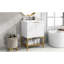 Meuble-lavabo de salle de bain élégant avec lavabo offrant beaucoup de rangement et un design moderne pour votre salle de bain.