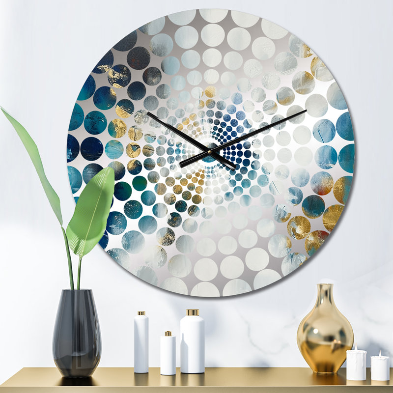 Almestica - Horloge murale peinture abstraite, Petit
