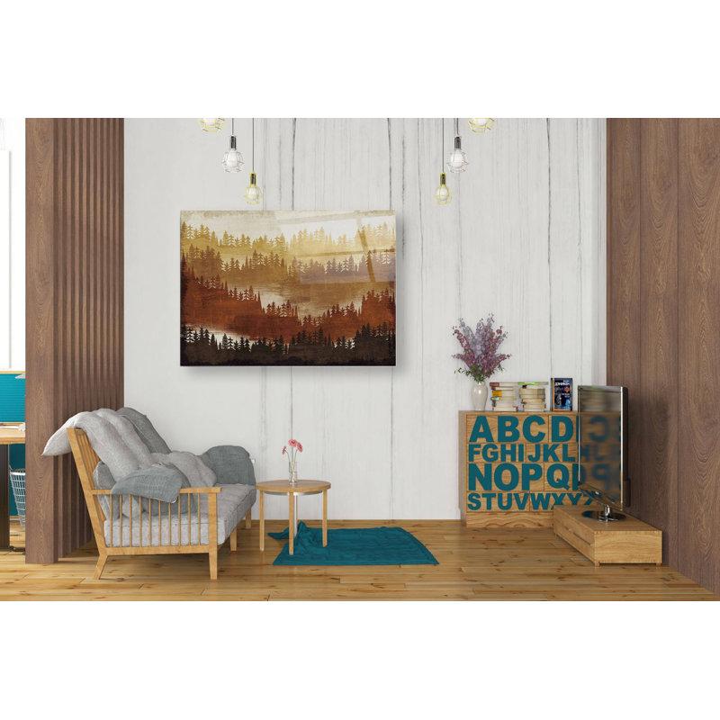 «Mountainscape Spice» par Michael Mullan, art mural en verre acrylique, H 24 po x l 36 po