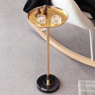 Table d'appoint réglable, petite table à thé Martini, table de bout décorative en pi