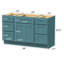 Base de meuble-lavabo simple 54 po seulement-95385230