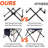 Oversized Folding Camping Chair, Heavy Duty Portable Lawn Chairs With Cooler Bag, Side Pocket & Cup Holder, Folding Chairs For Outside Support