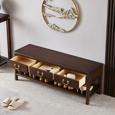 47.2in Retro style Shoe Storage Bench