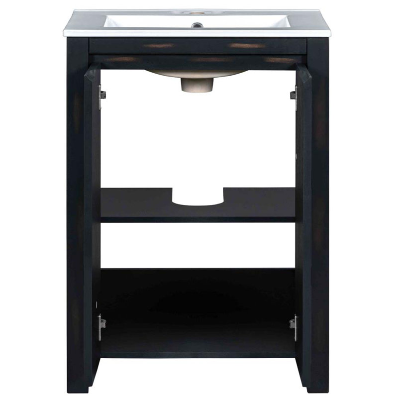 Meuble-lavabo simple 18,3 po avec comptoir