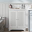 Armoire décorative, armoire de rangement en rotin à deux portes avec cloison réglable, armoire buffet