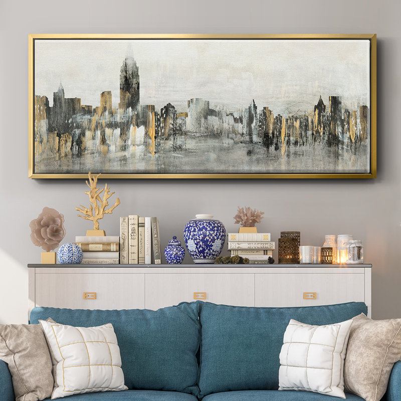 Bright City Lights- Framed Canvas