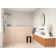 Solaris 30 in. x 78 in. Fully Frameless Radius Single Fixed Shower Panel