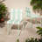 Stackable Patio Dining Chairs, Pp Metal Modern 4 Pack For Patio Dining