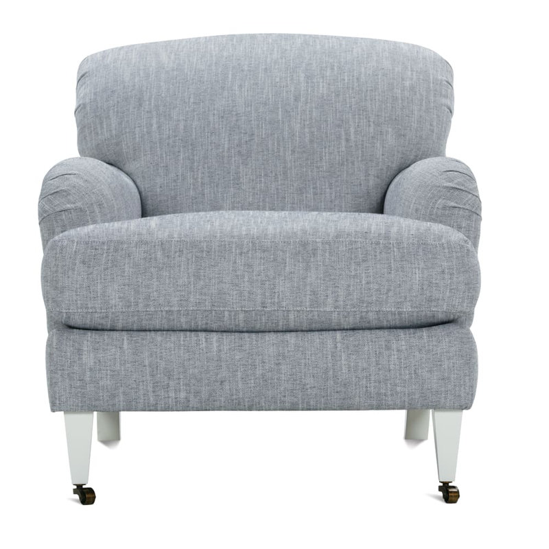 Brampton 33 inches Wide Armchair, Gray Performance Twill (SW100-56), Ivory