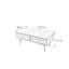 Table basse rectangulaire simple en bois massif-1151591301