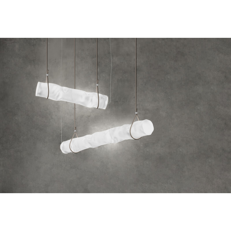 Baggy Horizontal Suspension Lamp, 1.57" H x 23.6" W x 4.7" D, 16.2 W