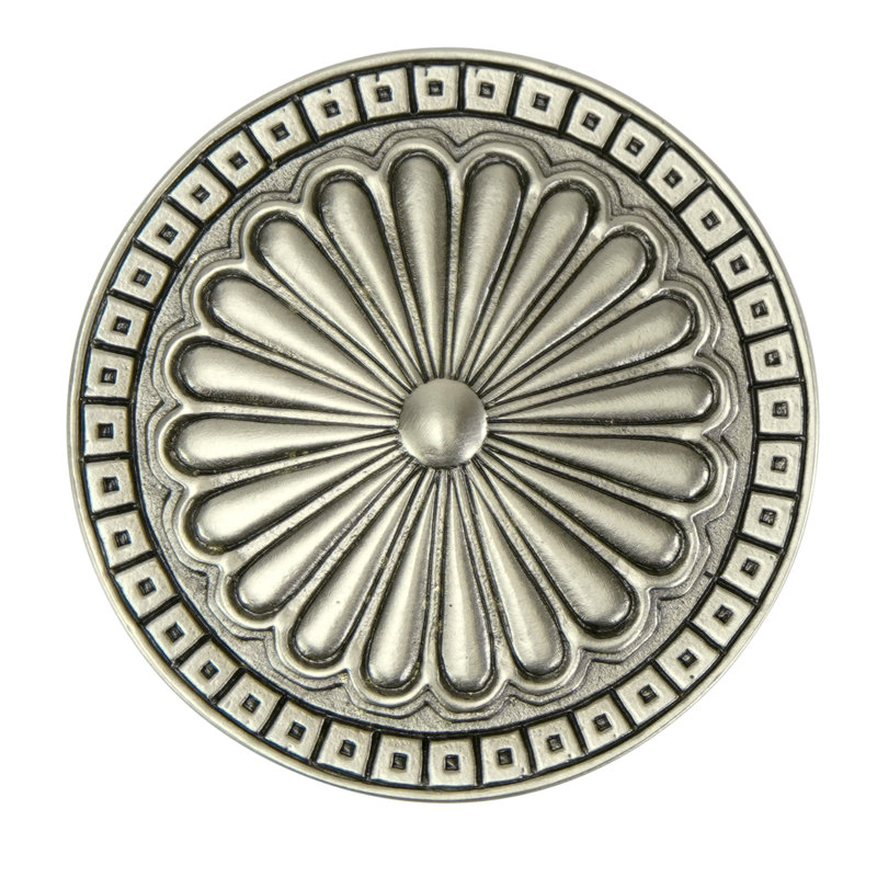 LAKEWOOD KNOB PLATE, Silver
