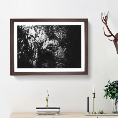 Elephant in the Trees - Picture Frame Graphic Art Print