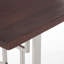Contemporary Wood and Silver Metal Bench