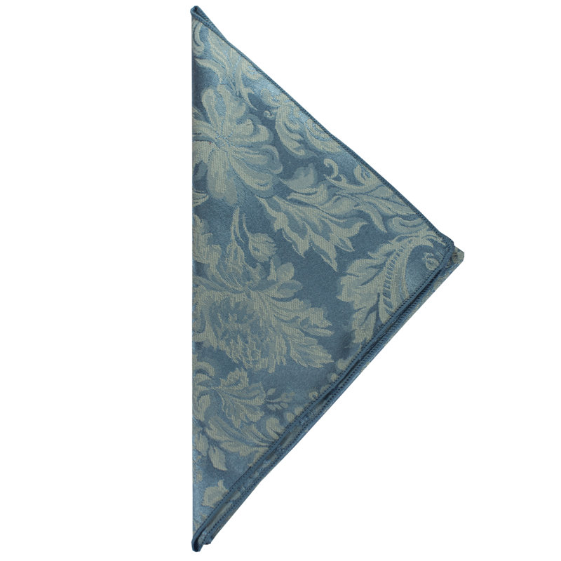 Miranda Polyester Square Napkin, Slate Blue, 10" W x 10" L