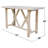 Nana Bar Height 72'' Solid Wood Trestle Dining Table