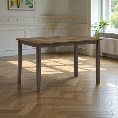 Table de salle à manger rectangulaire en noyer, 47 po de largeur, design contemporain en bois
