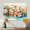Désert, fleur de pommier en fleurs, art mural en métal pour le salon