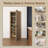 30x80 in.1-Panel Slab Door Prefinished Laminate Oak Hollow Core Composite Interior Molded Door Slab-234157311-223952126