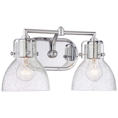 Adalia 2-Light Dimmable Chrome Vanity Light