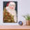 «Old World Santa» par Ashley Bradley, art mural en verre acrylique