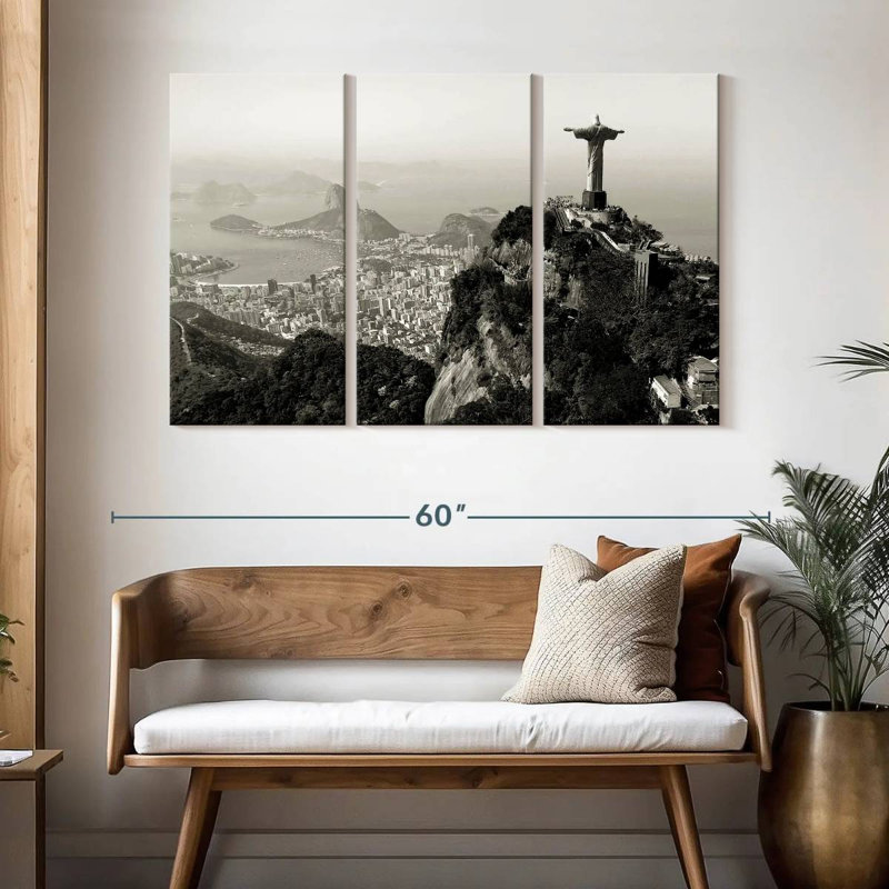 Senne Rio De Janeiro In Monochrome, 32" H x 50" W
