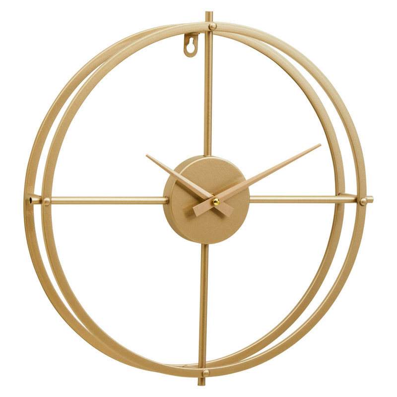 Kilyan Metal Wall Clock, Gold