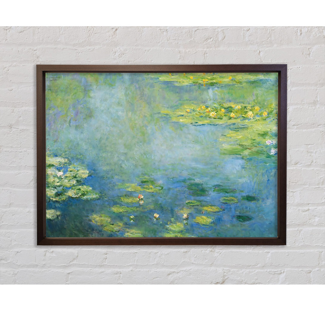 Seerosen von Claude Monet - Einzelbildrahmen Kunstdrucke auf Leinwand