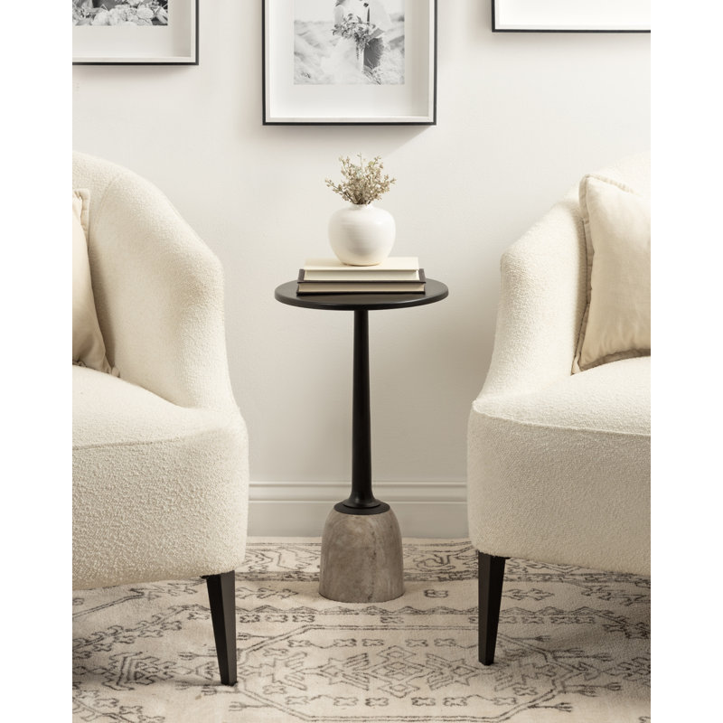 Round Marble Drink Table