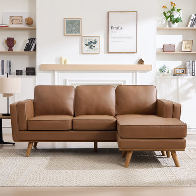 Inayat 84" W Reversible Sectional Sofa with Chaise