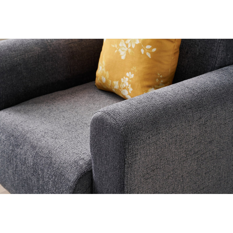 Bolat Upholstered Armchair, Grey