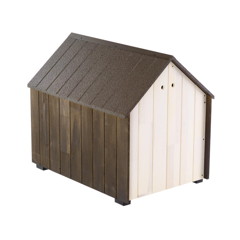 Wood Portable Igloo Style Dog House, 66.2cm H x 74.5cm W x 54.4cm D