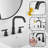 Widespread 2-handle Bathroom Faucet with Drain Assembly-82540531