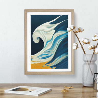 Sublime Ocean Wave Abstract - Single Picture Frame Print