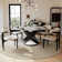 Suzzie Modern Round Dining Table for 4-6 with Sintered Stone Tabletop, Carbon Steel Base Pre-Assembly