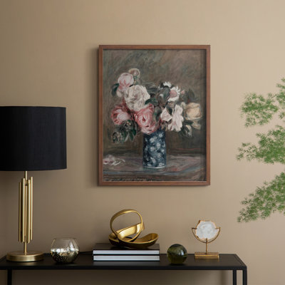 «Vintage Floral Print», impression encadrée CCLxxxii - bois massif