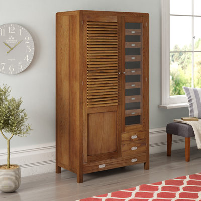 Flash 2 Door Solid Wood Wardrobe