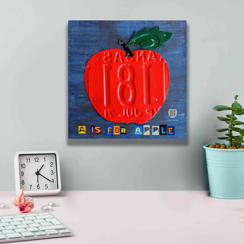 «Apple» par Design Turnpike, H 12 po x l 12 po x P 0,75 po