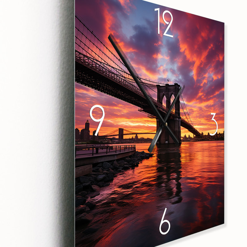 Horloge murale Jeanean - Cityscapes, Moyen